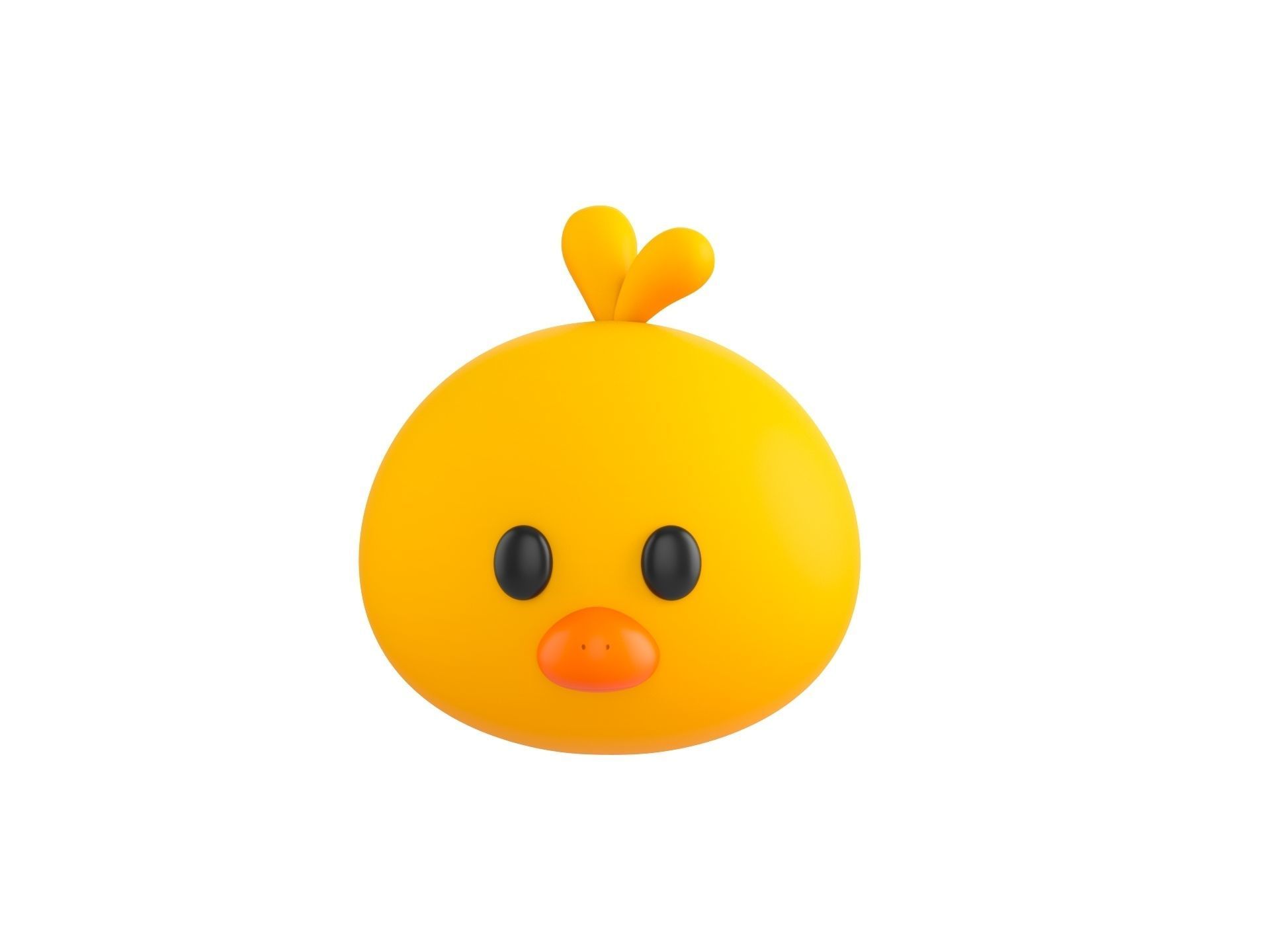 Prop129 Chick Head 3D model_1