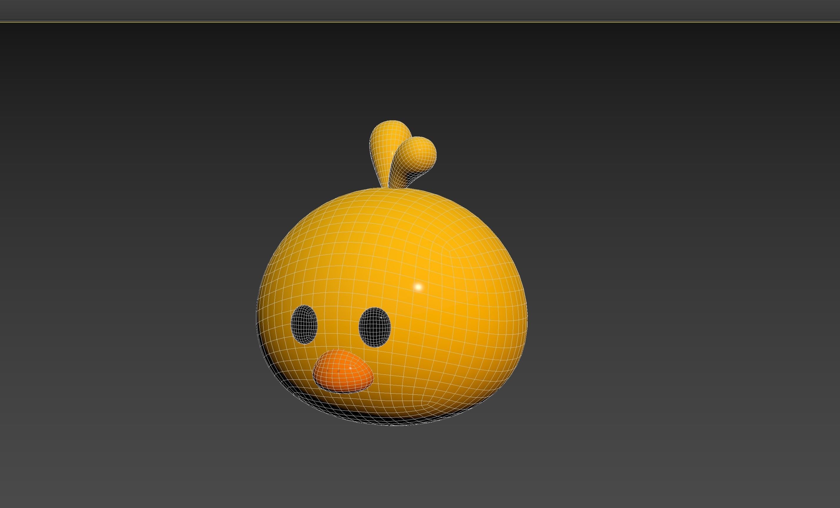 Prop129 Chick Head 3D model_13
