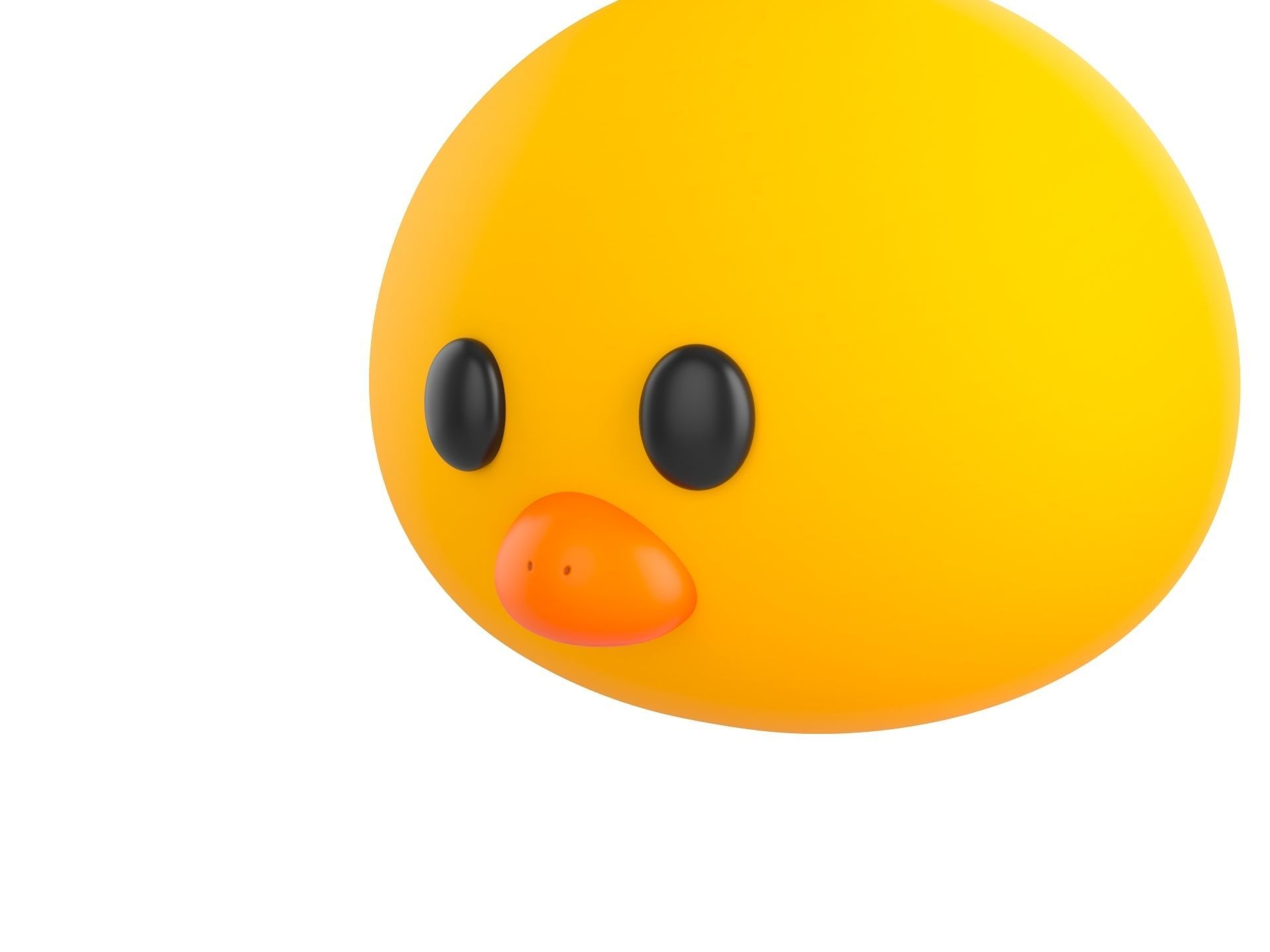 Prop129 Chick Head 3D model_8