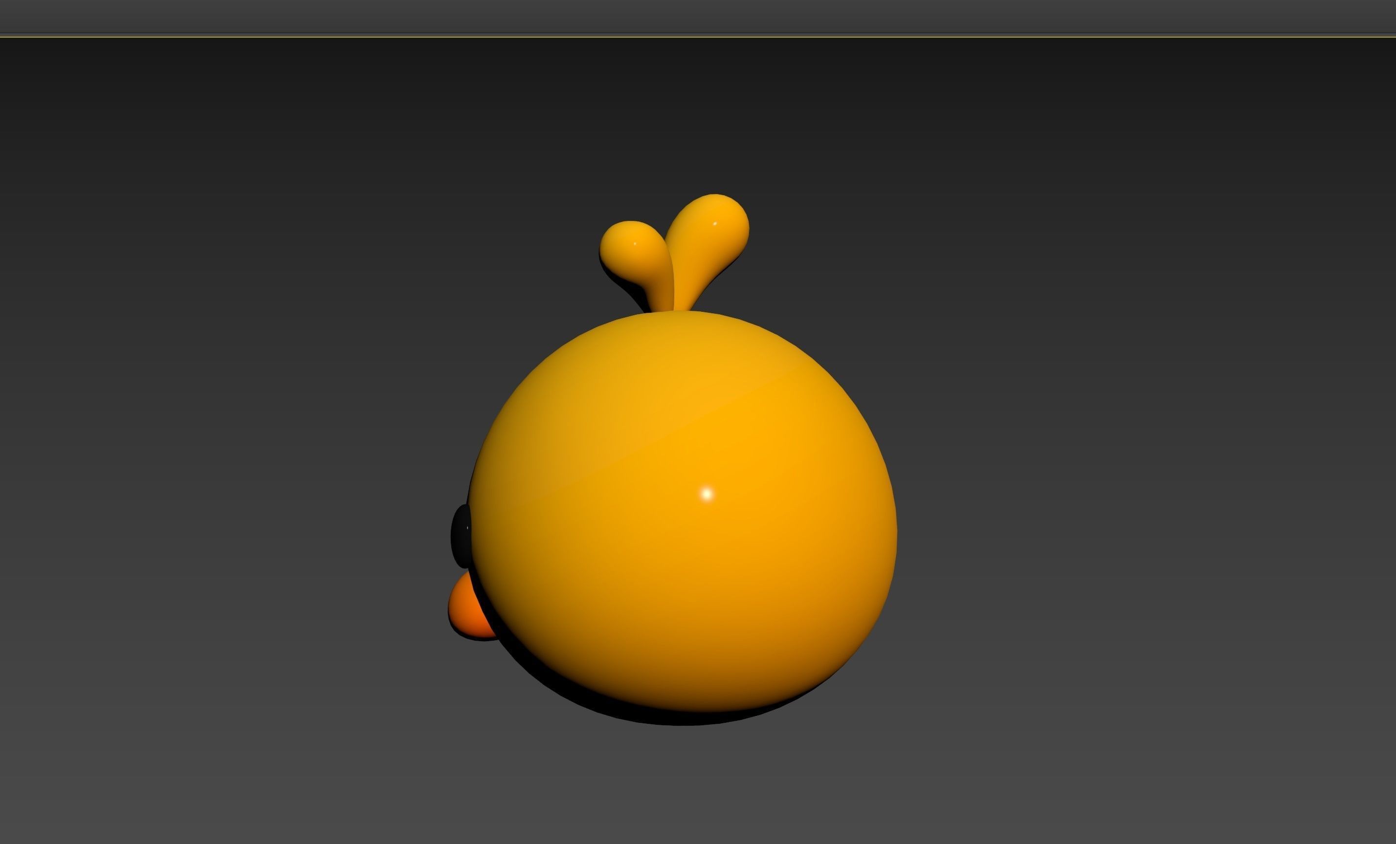 Prop129 Chick Head 3D model_23