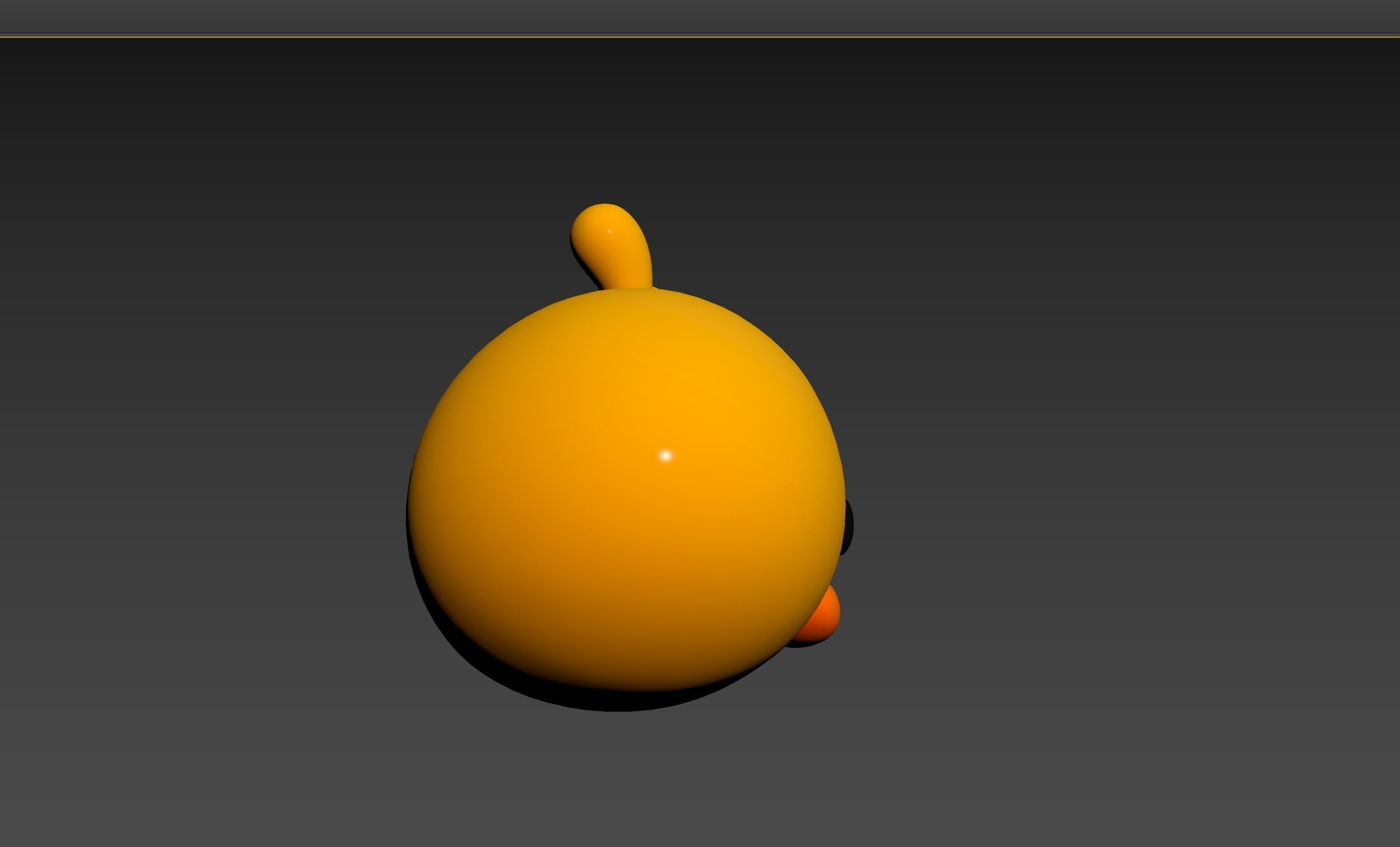 Prop129 Chick Head 3D model_16