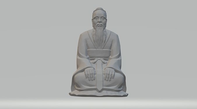 Wu Daozi - Confucius 3D Model 3D print model
