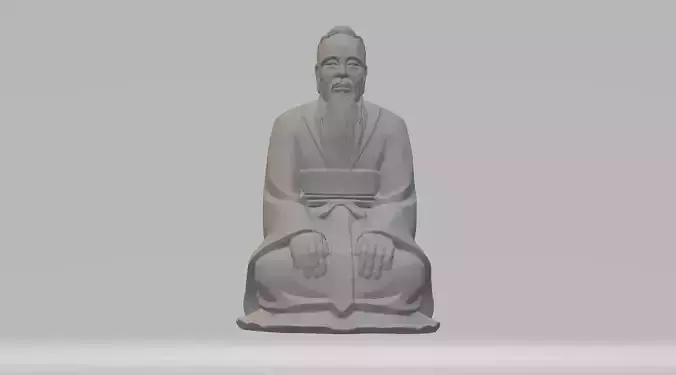 Wu Daozi - Confucius 3D Model
