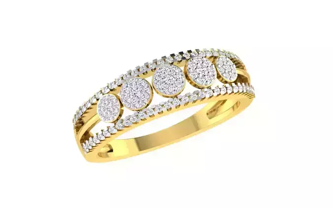Solitaire Engagement Wedding Women Ring 3dm STL OBJ FBX Details