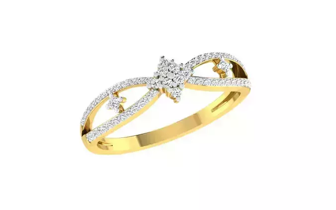 Solitaire Engagement Wedding Women Ring 3dm STL OBJ FBX Details