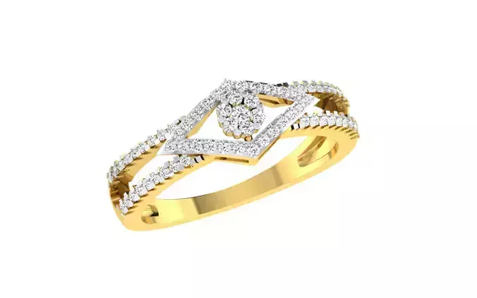Solitaire Engagement Wedding Women Ring 3dm STL OBJ FBX Details