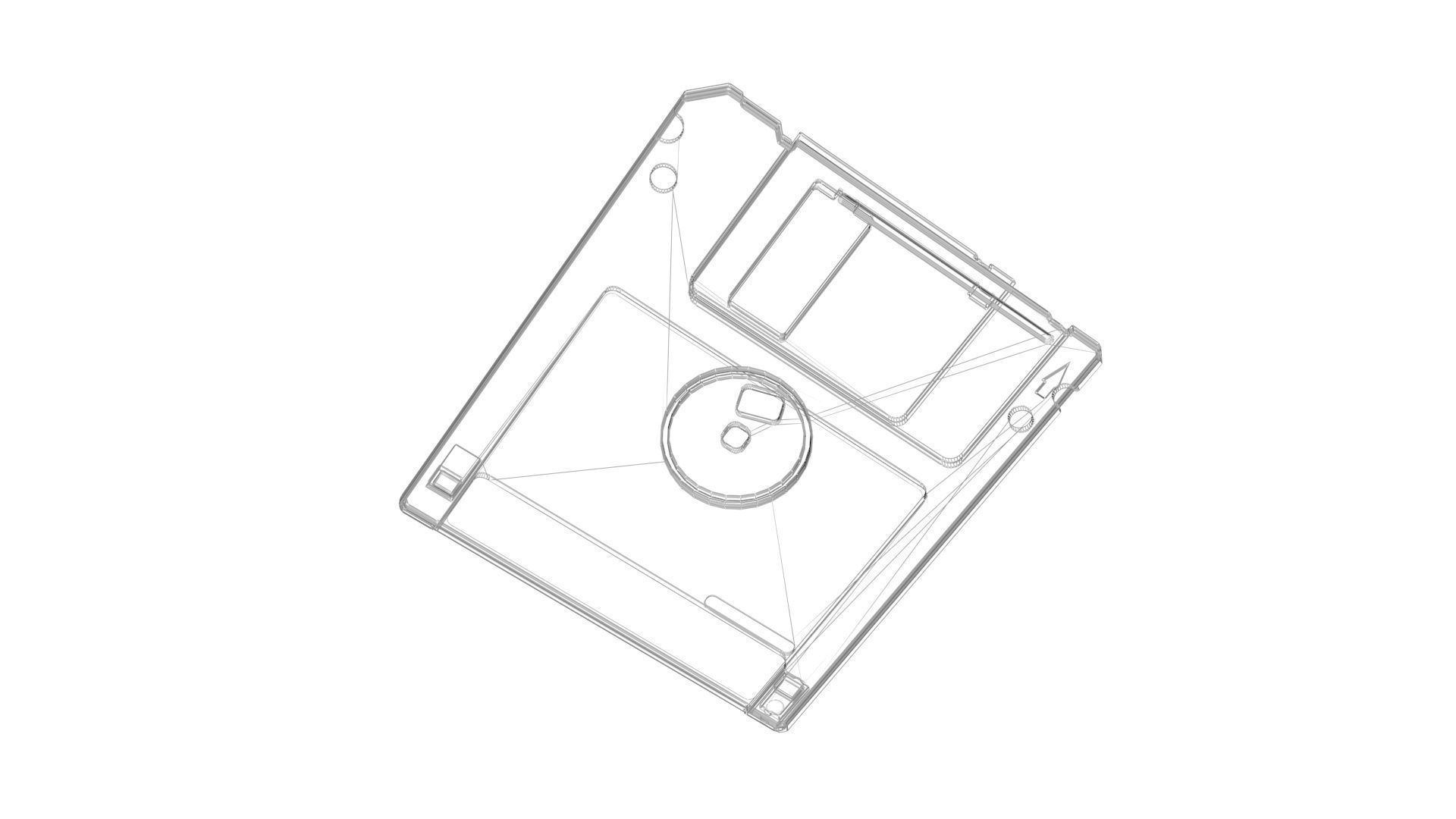 Floppy Disk 3D model_20