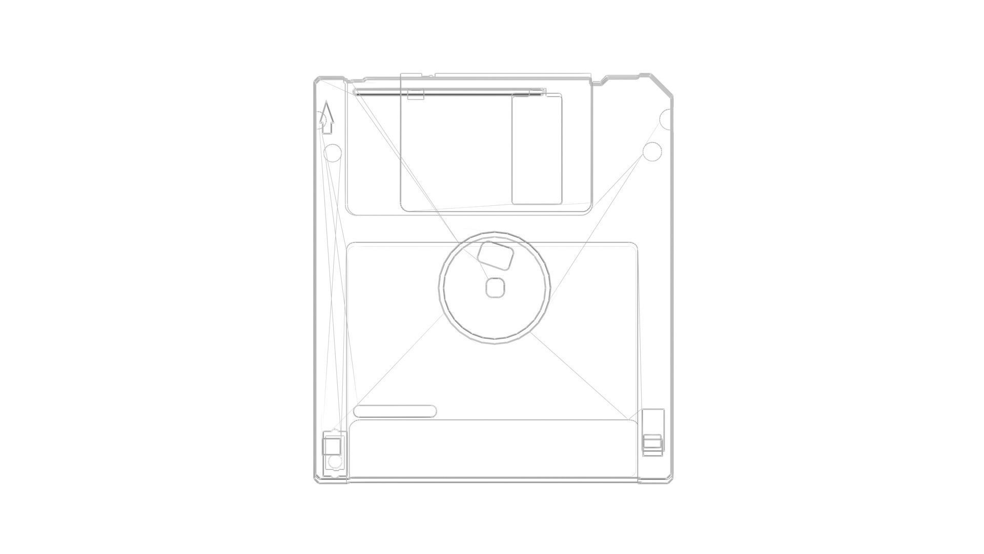 Floppy Disk 3D model_26