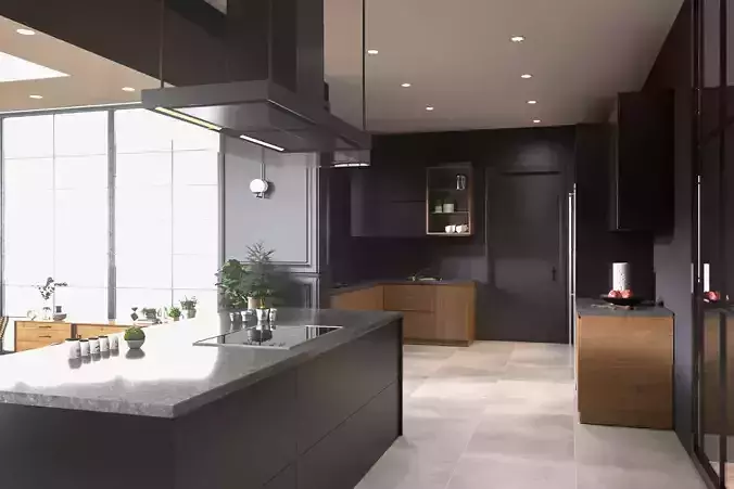 Apartment Interior Scene 02 3D Model