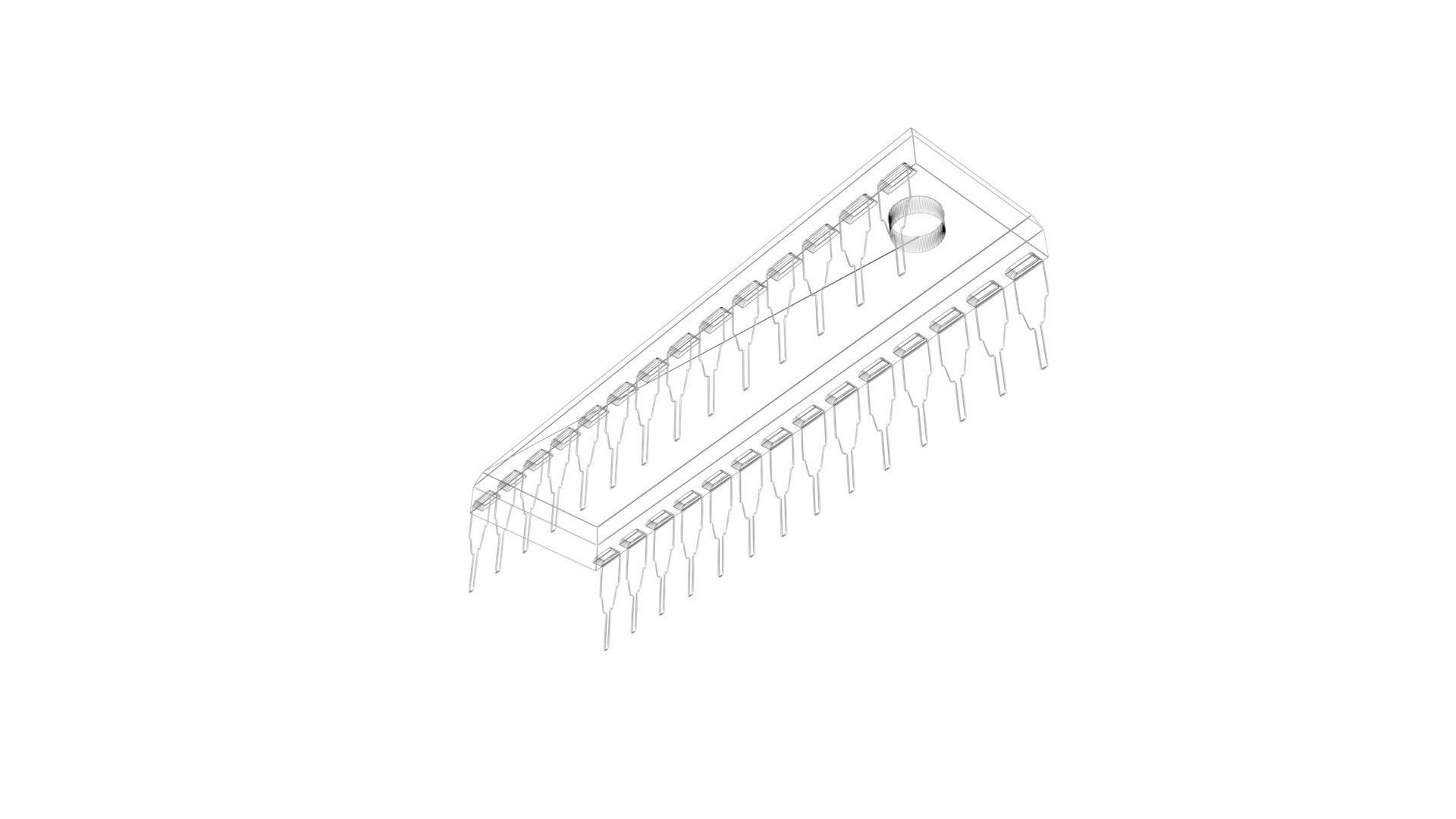 Microprocessor 3D model_23