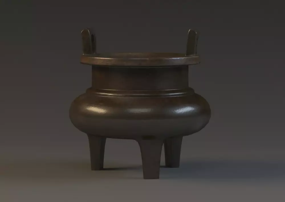 Ding Furnace Incense 3D model_0