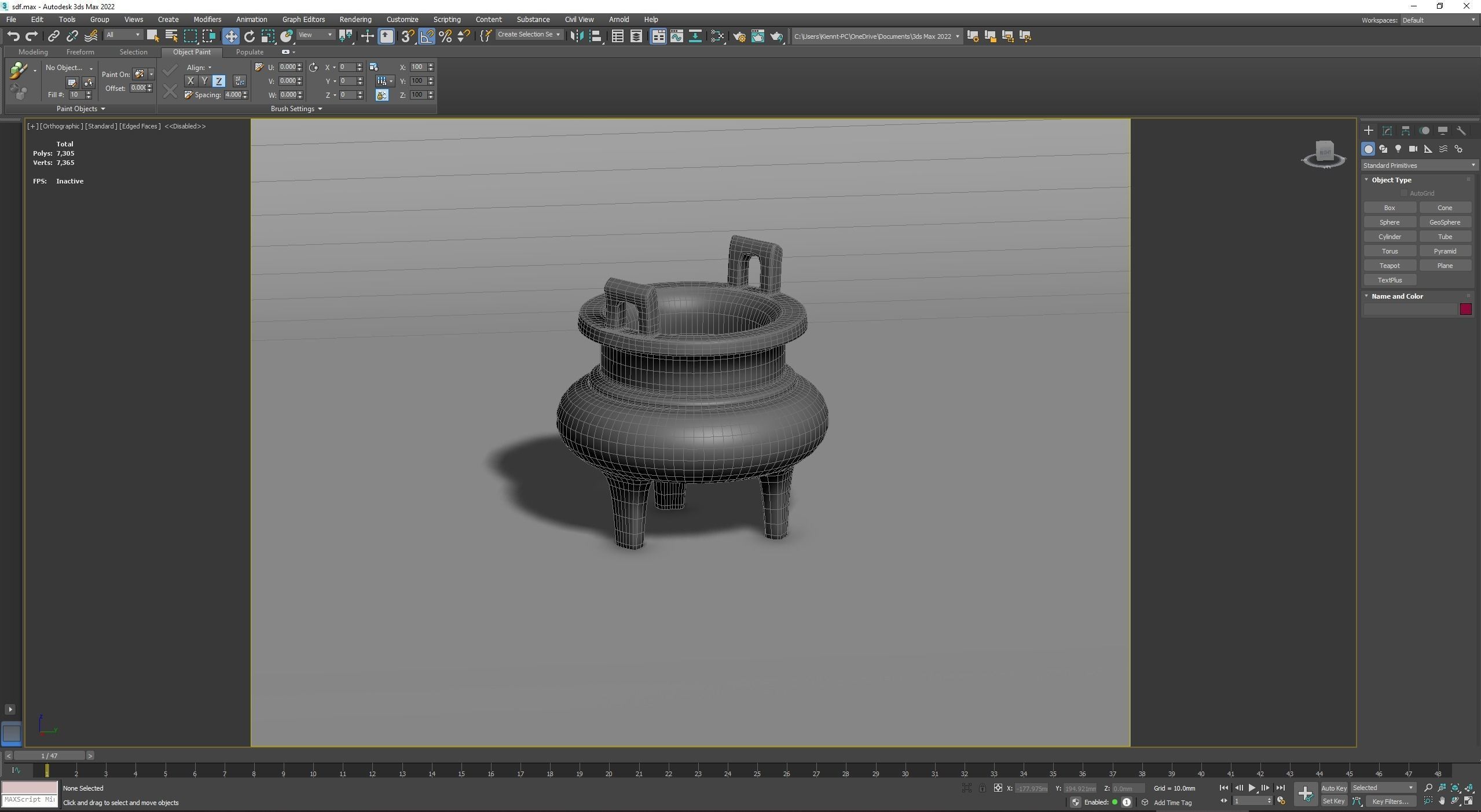 Ding Furnace Incense 3D model_1