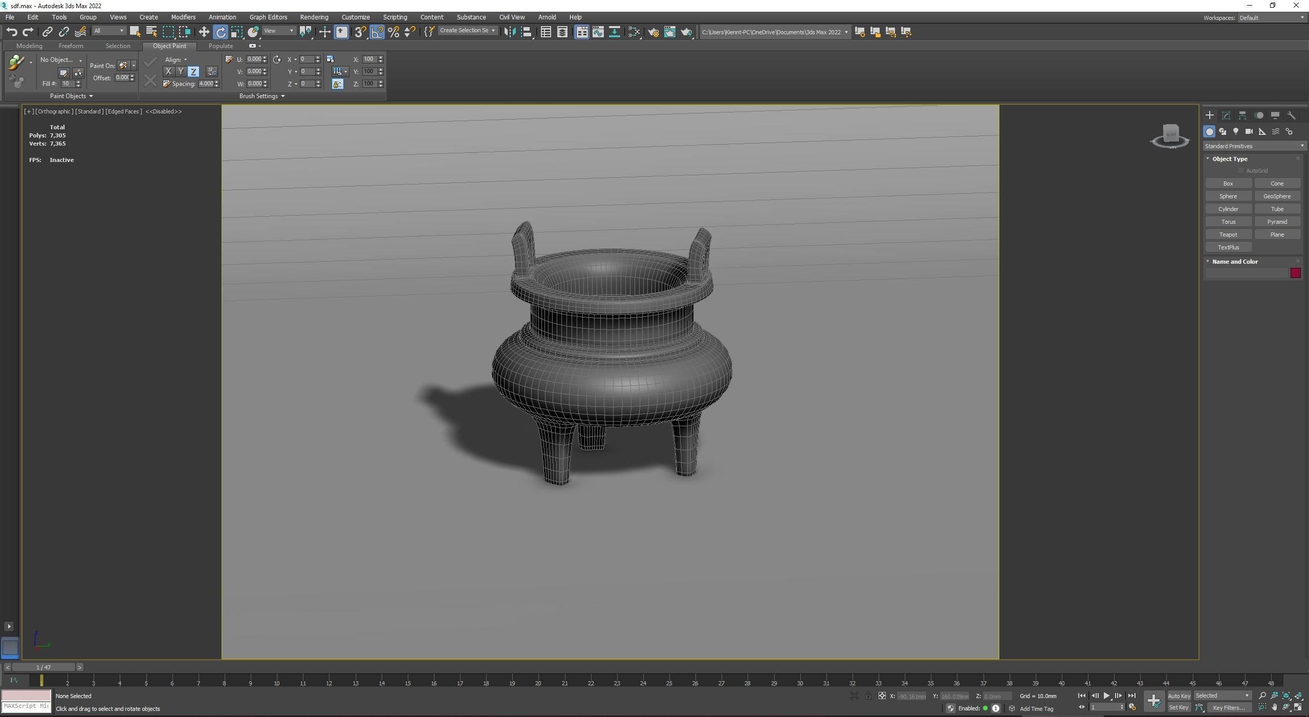 Ding Furnace Incense 3D model_2