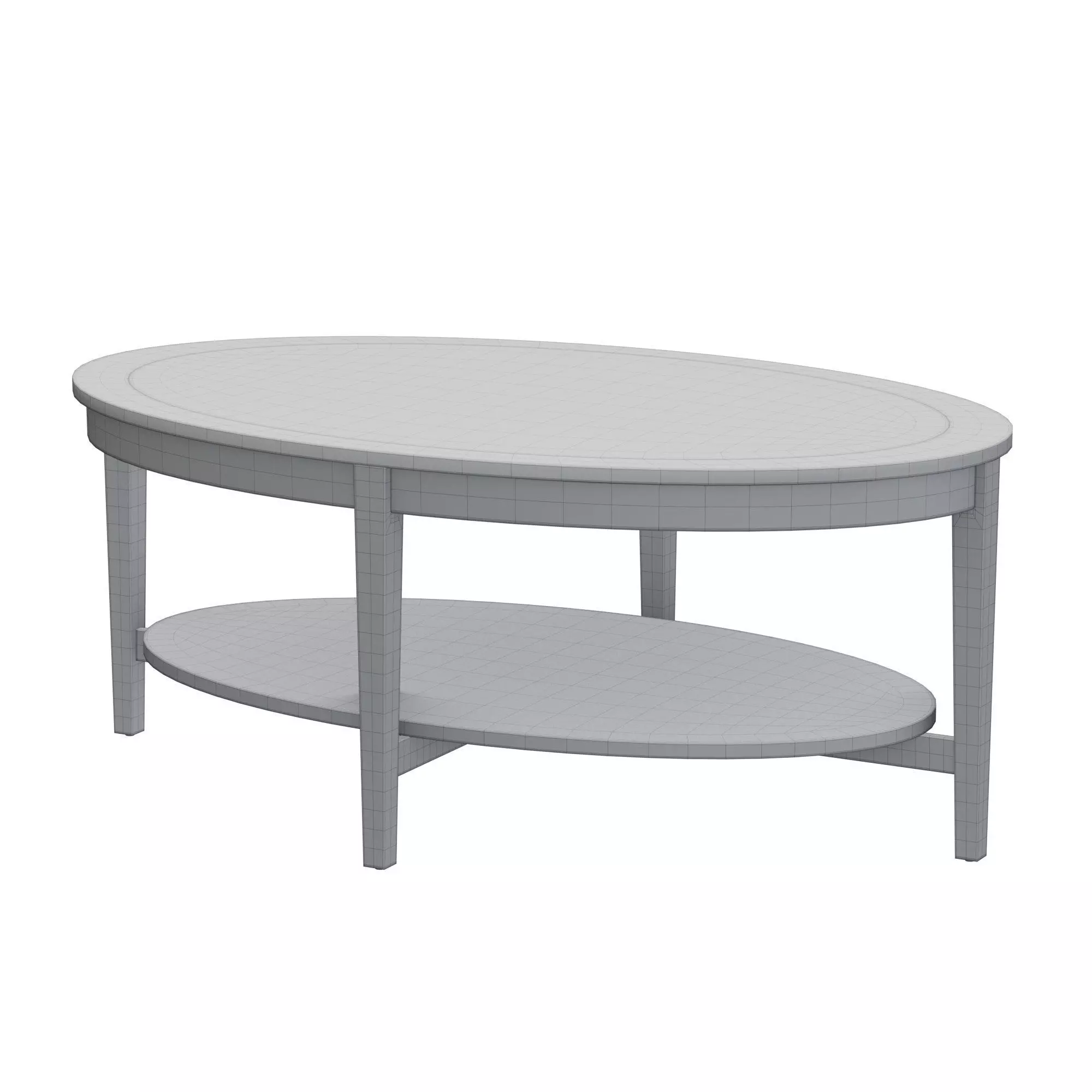 IKEA coffee table Malmsta 3D model_4