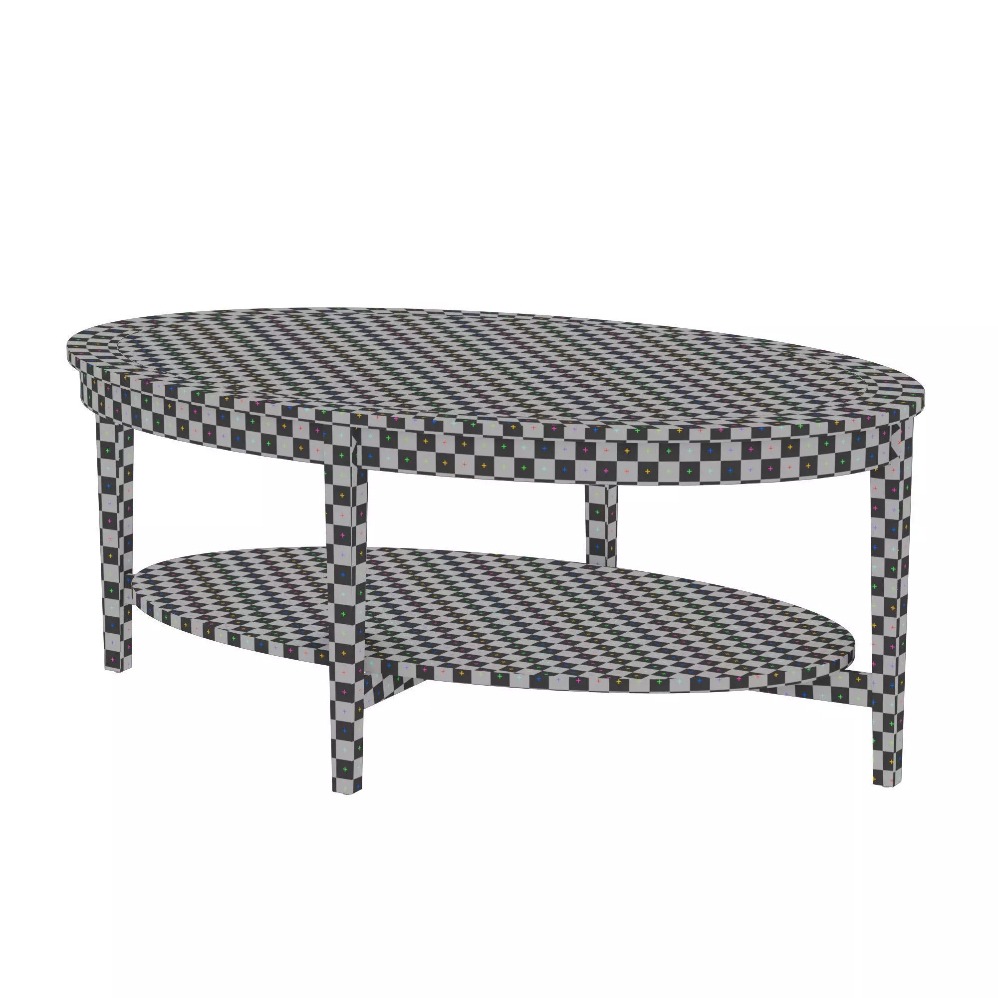 IKEA coffee table Malmsta 3D model_3