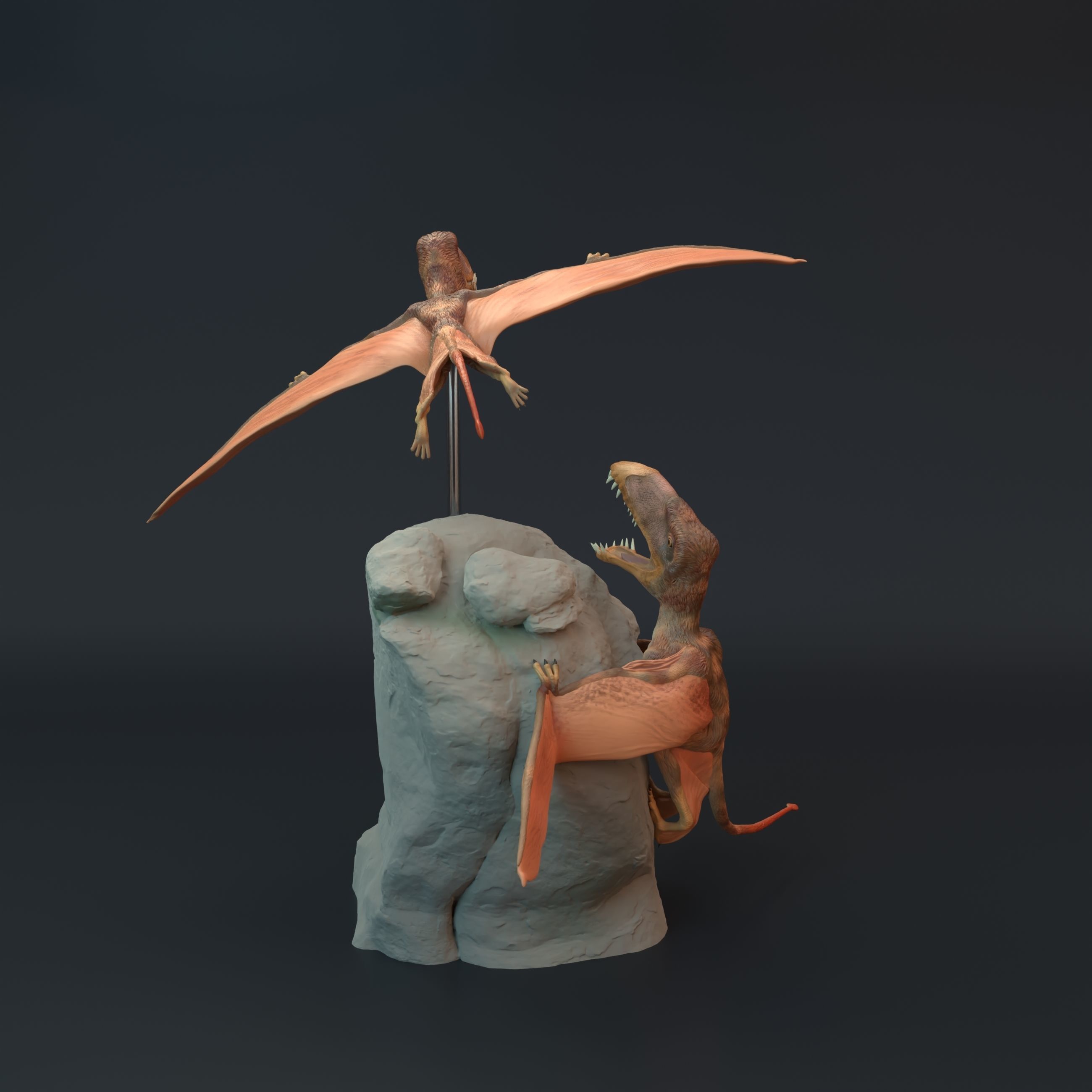 Dimorphodon diorama 3D print model_2