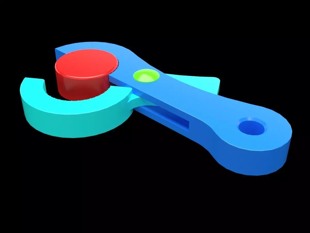 Bottle Cap Opener 3D print model_0