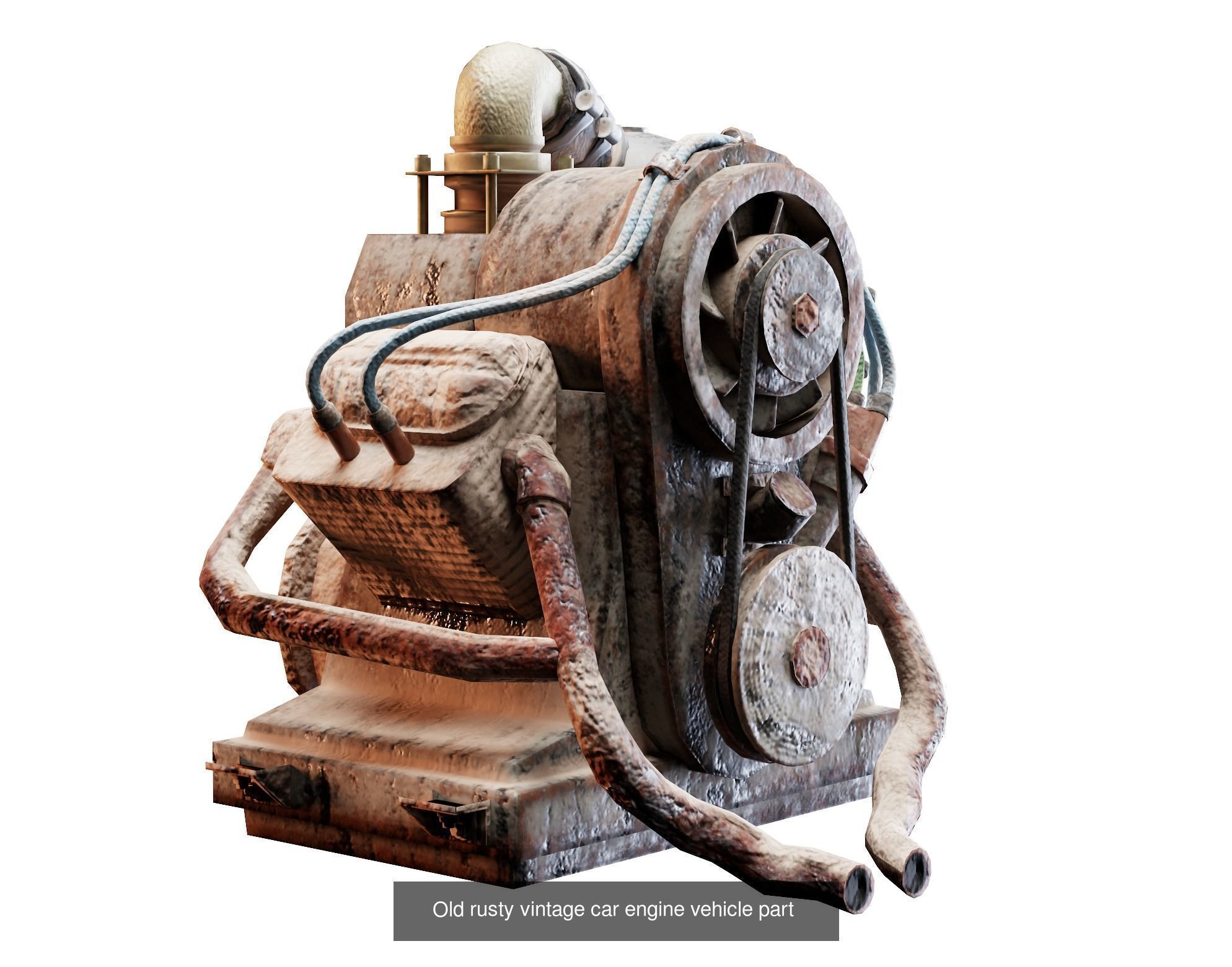 Collection of rusty damaged car engines da1 al5 _4