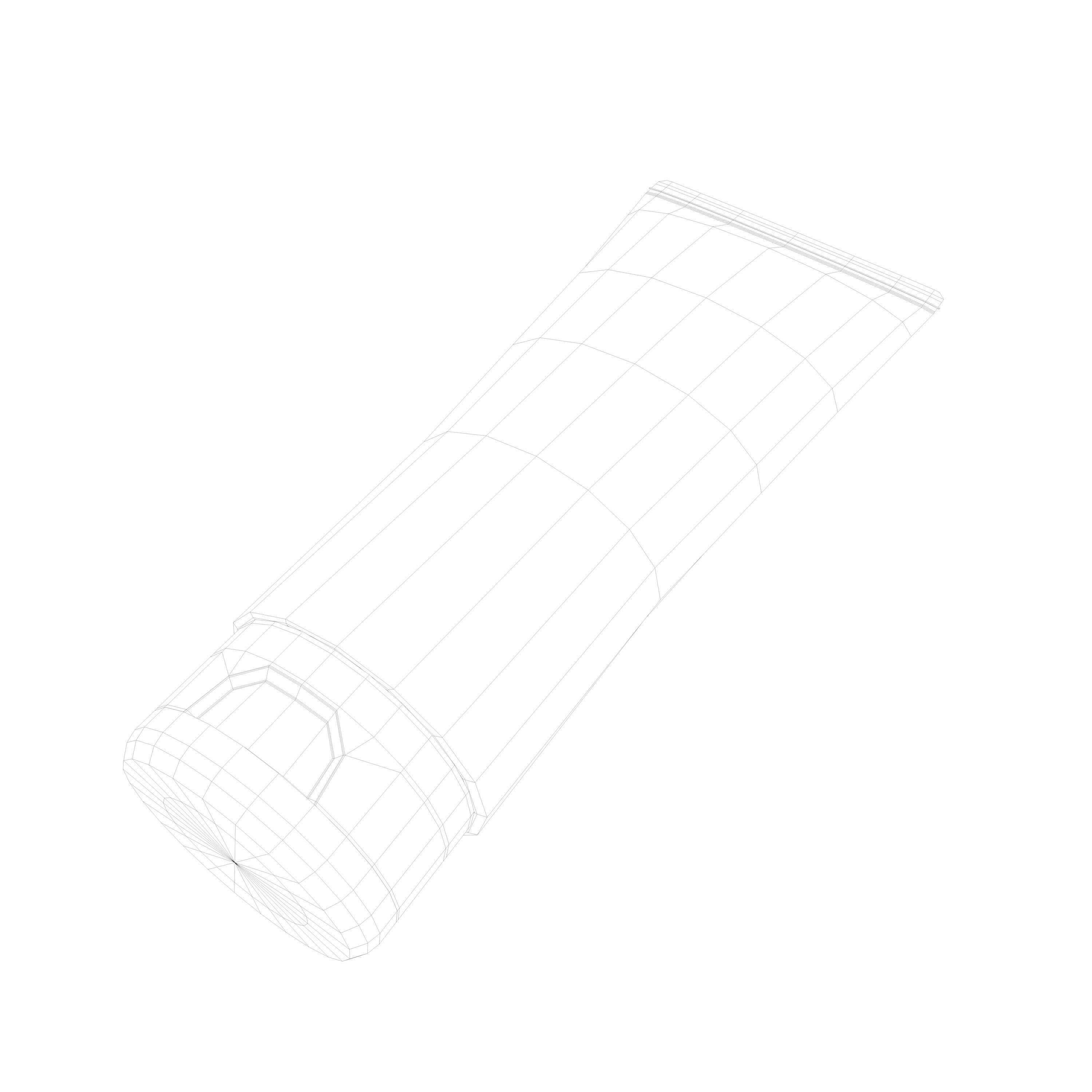 Face wash cosmetic packaging tube 3D model_5