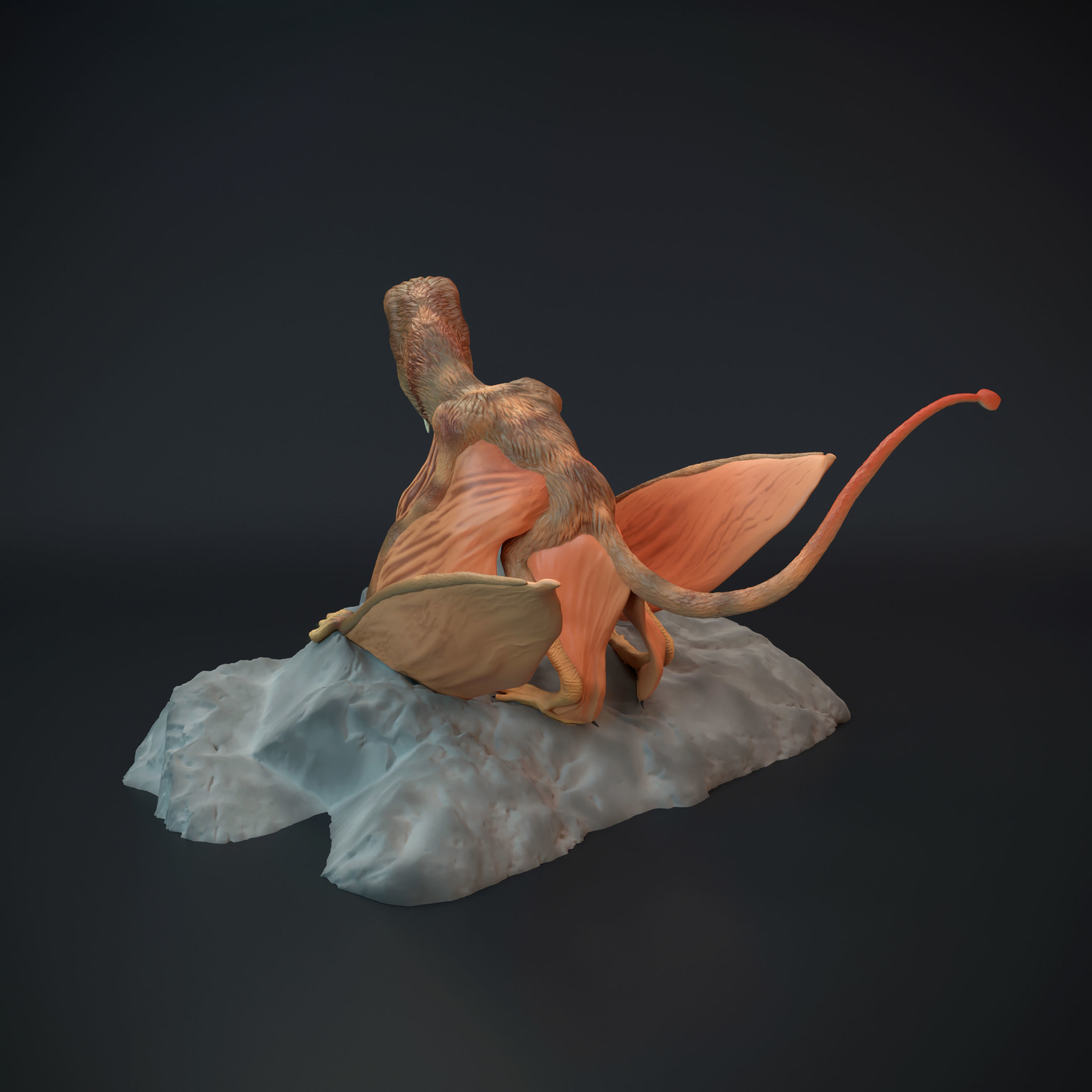 Dimorphodon sitting 3D print model_2