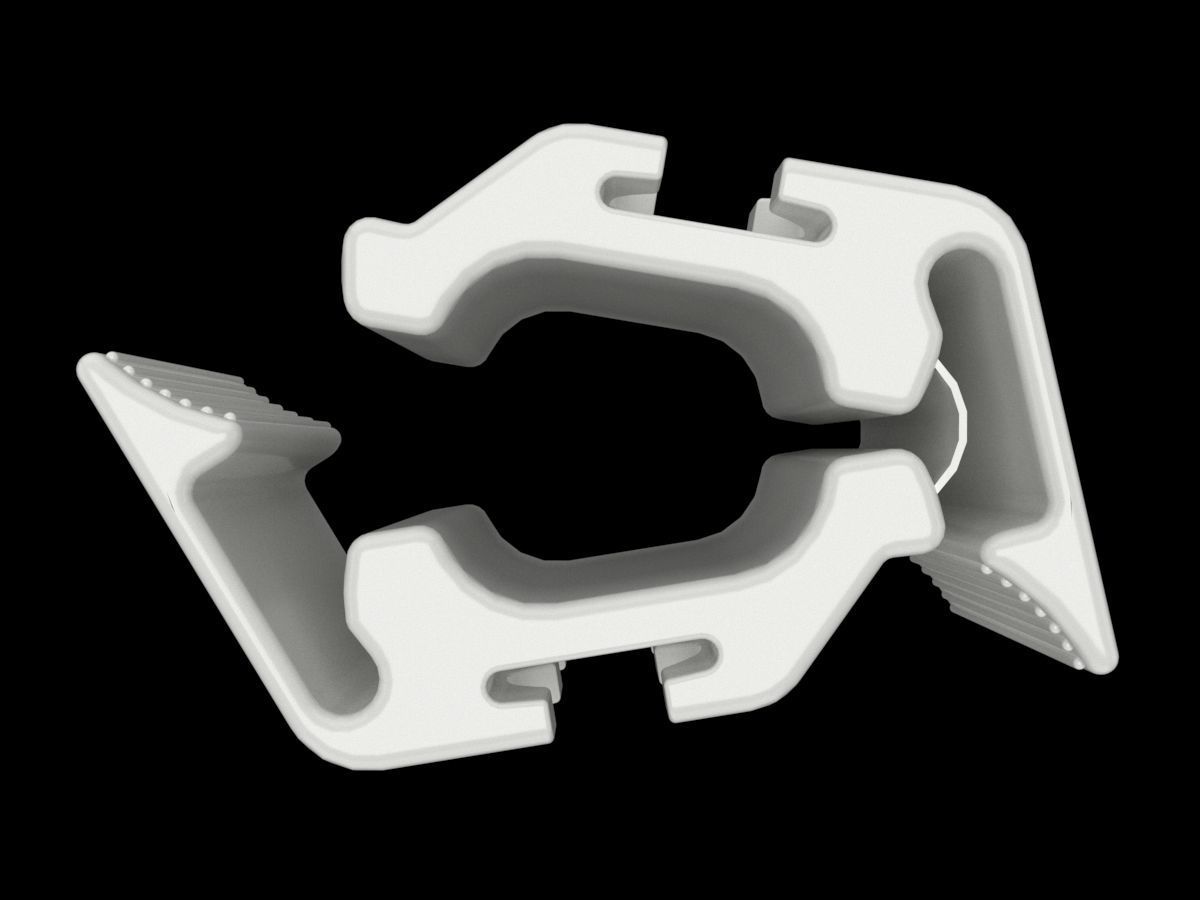 Champs clamp 3D print model_1
