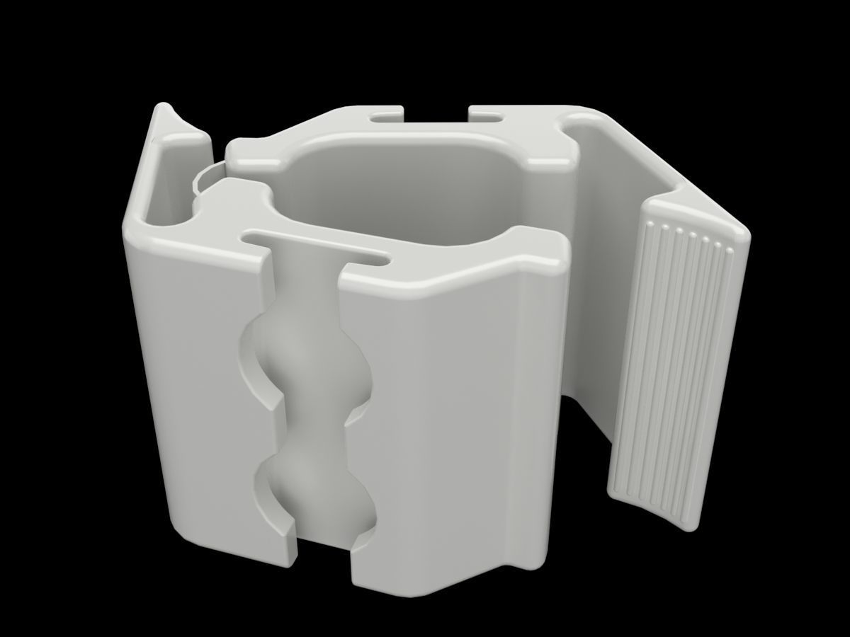 Champs clamp 3D print model_4