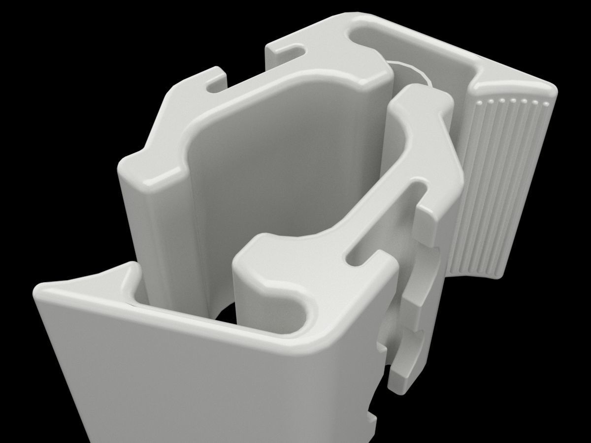 Champs clamp 3D print model_3