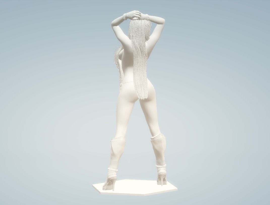 Sexy girl statue 3D model Printable STL 3D print model_2