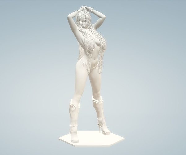 Sexy girl statue 3D model Printable STL 3D print model