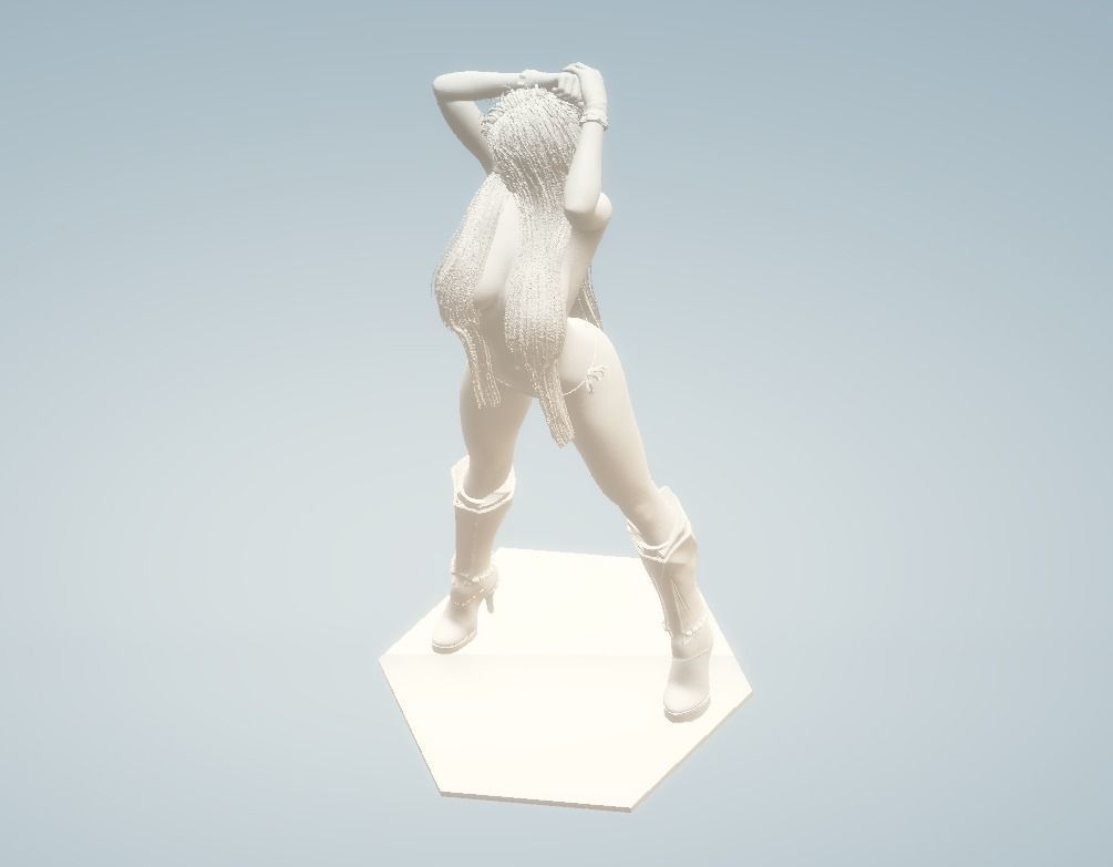 Sexy girl statue 3D model Printable STL 3D print model_4
