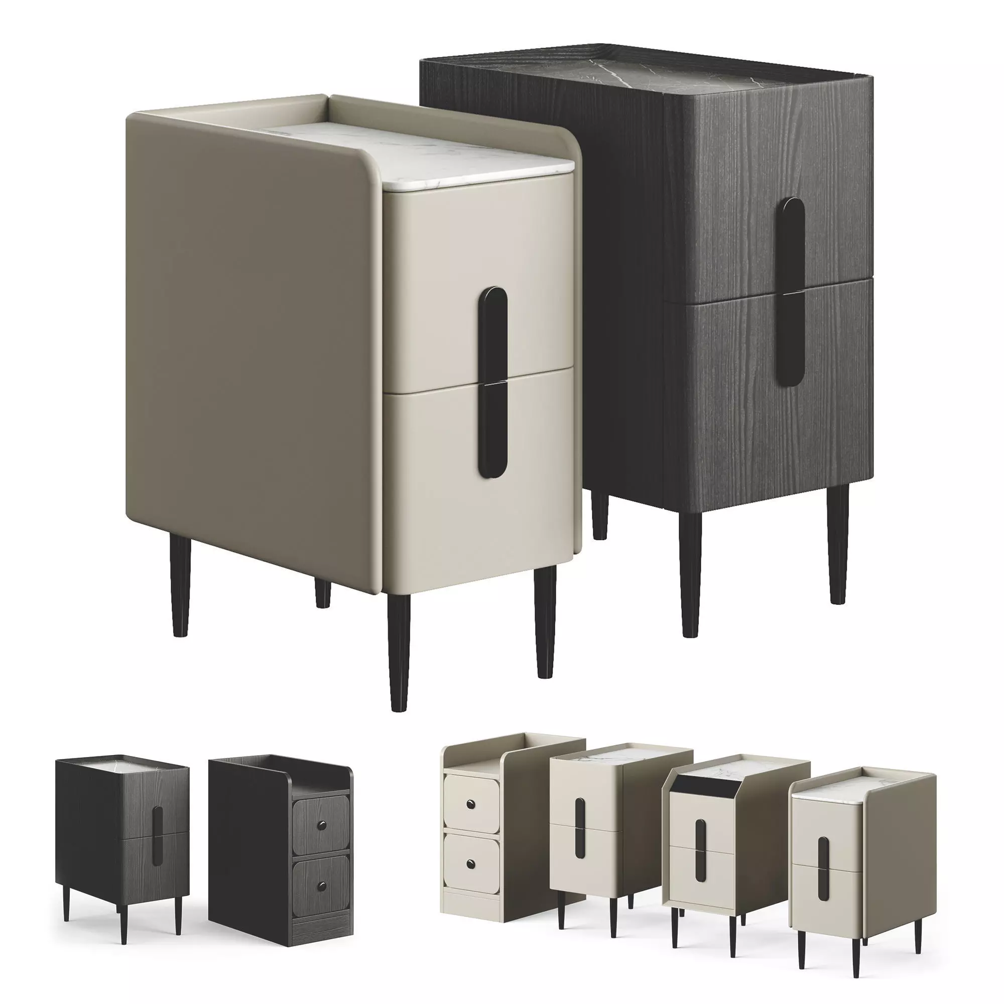 Ultra-Narrow Bedside Tables Aliexpress 3D model_0