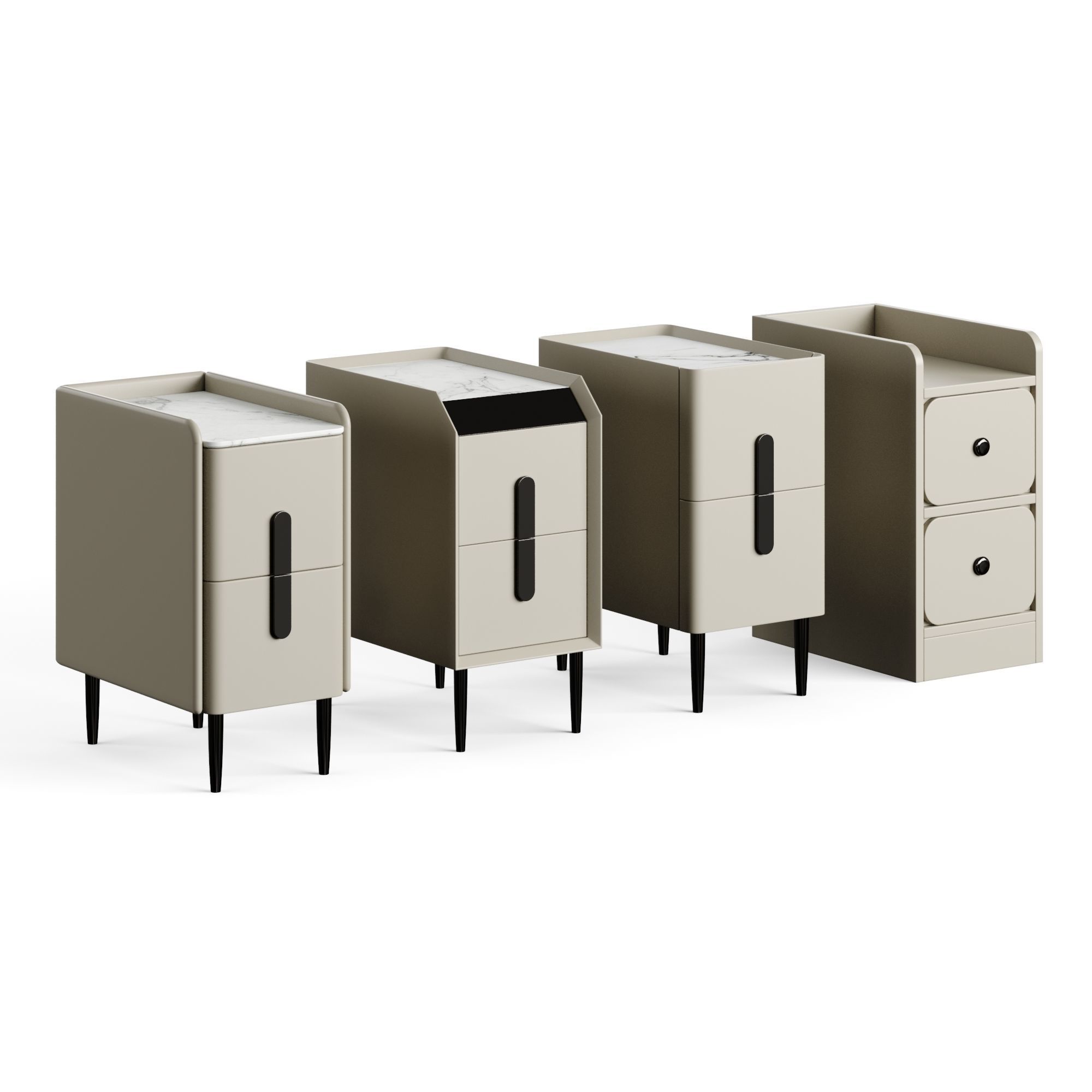 Ultra-Narrow Bedside Tables Aliexpress 3D model_4