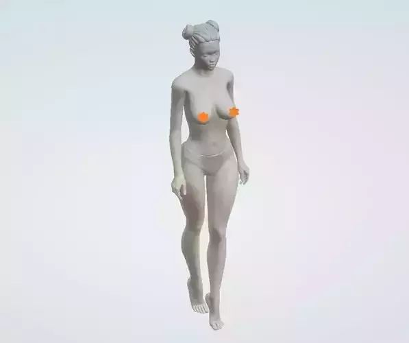 Naked woman statue 3D model for 3D Print STL