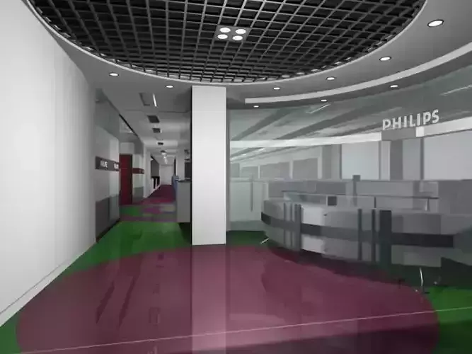 Luxury architectural Hall Lobby 3D model