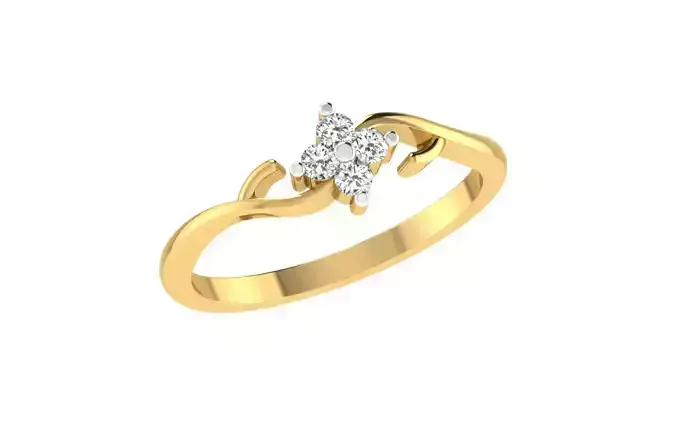 Solitaire Women Engagement Band Ring