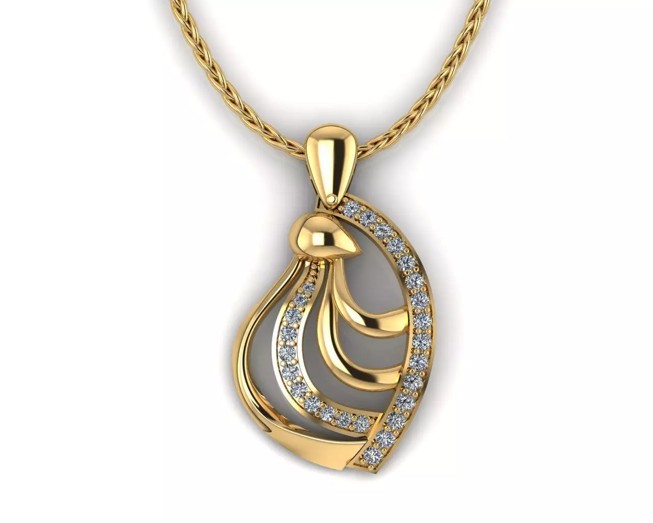 Fashion pendant 3D print model