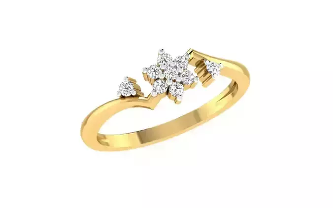 Solitaire Women Engagement Bypass Rings