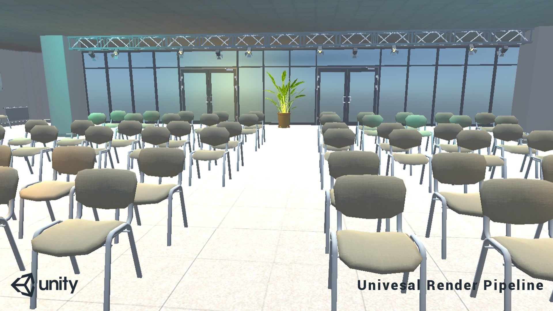 Conference Room 01 Unity Asset Low-poly 3D model_7
