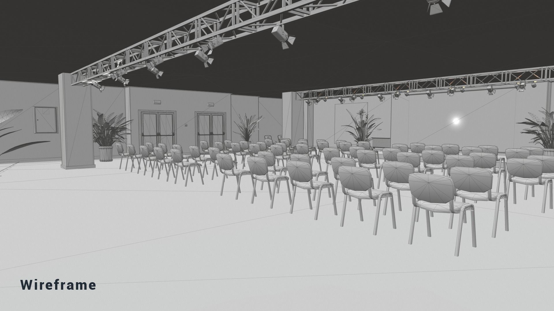 Conference Room 01 Unity Asset Low-poly 3D model_9