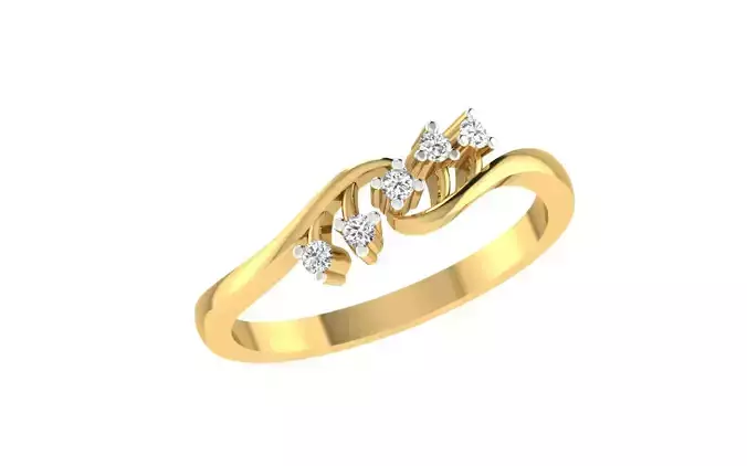 Solitaire Women Engagement Wedding Bypass Rings