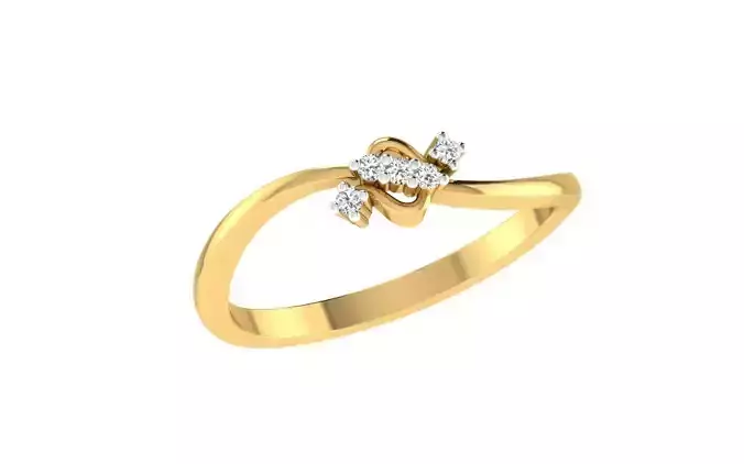 Solitaire Women Engagement Wedding Bypass Rings