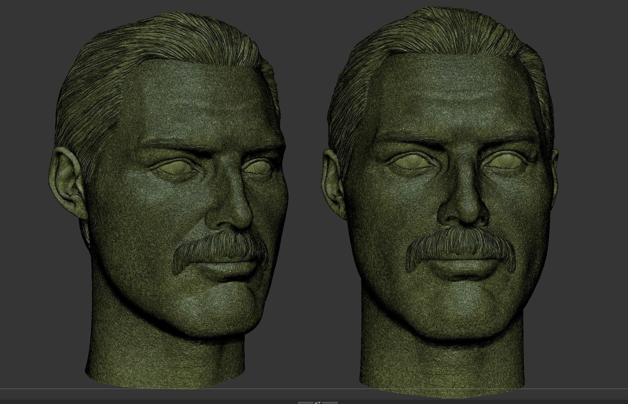 Freddie Mercury Head 3D print model_12