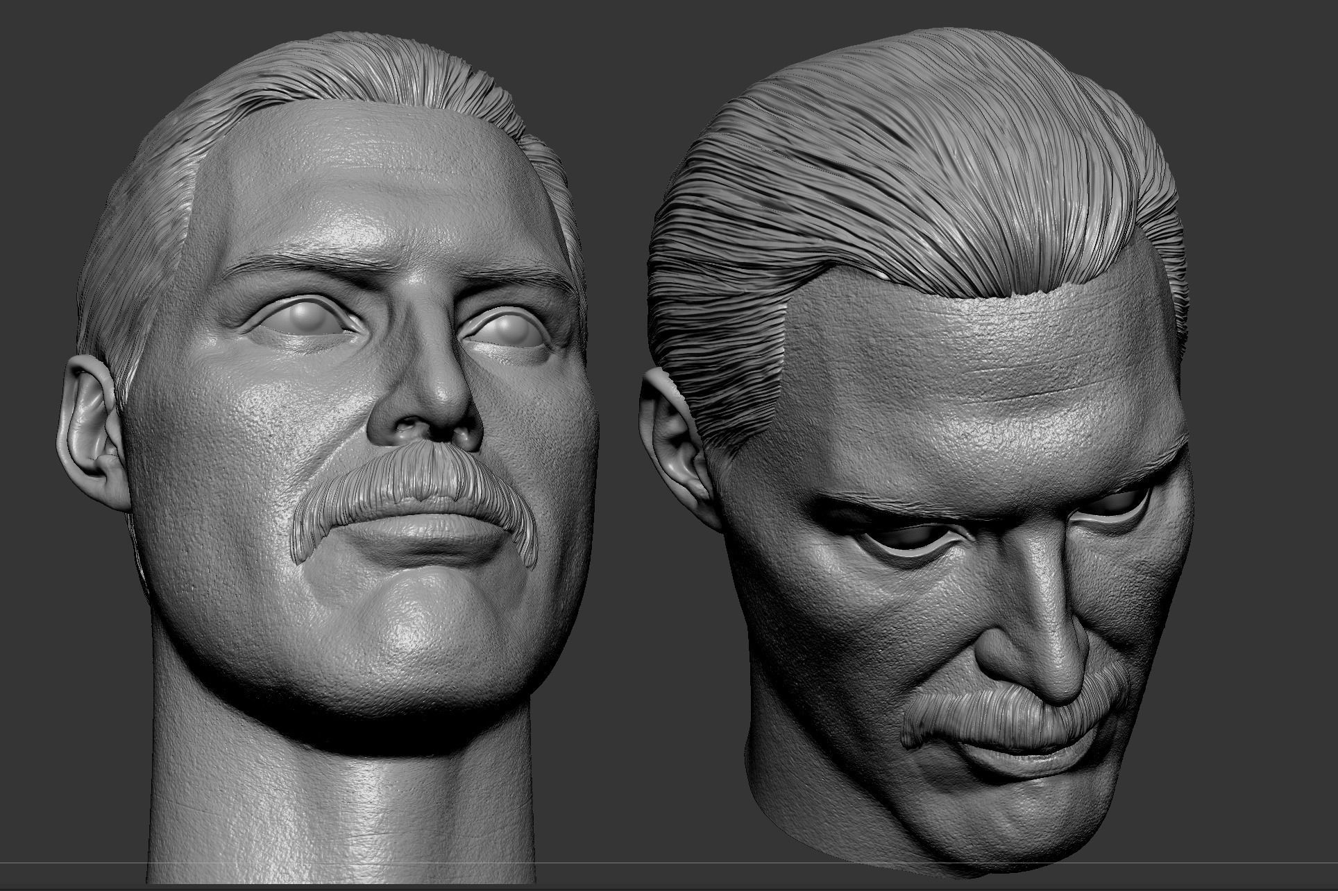 Freddie Mercury Head 3D print model_9