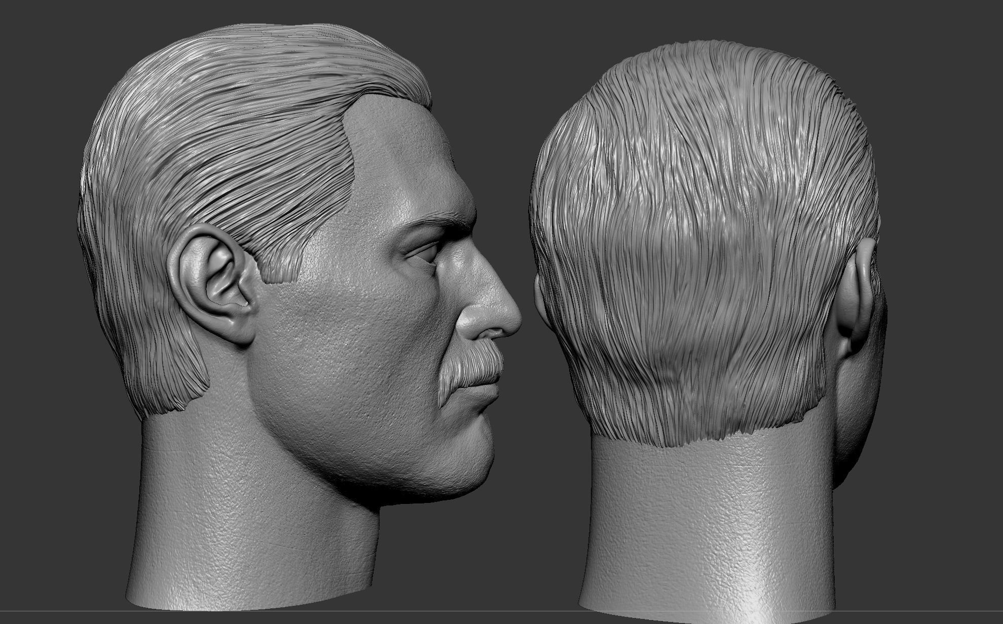 Freddie Mercury Head 3D print model_5