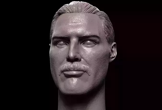 Freddie Mercury Head 3D print model