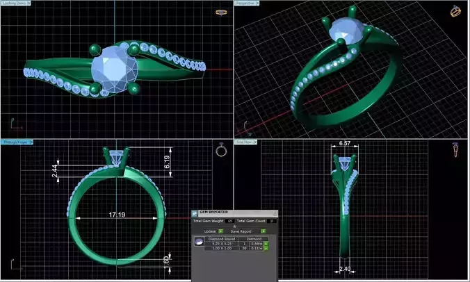 twist engagement ring