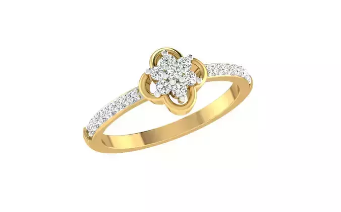 Solitaire Engagement Ring 3dm STL OBJ FBX Render Details
