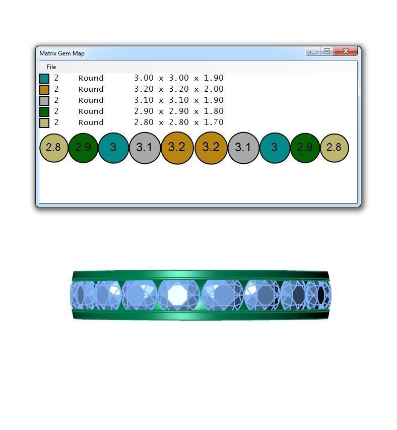 Ring342 gold diamond eternity ring 3D print model_6