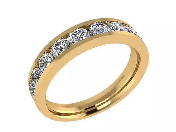 Ring342 gold diamond eternity ring