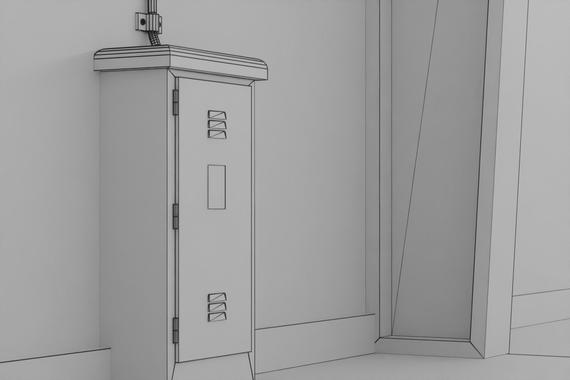 Old hangar 3D model_19